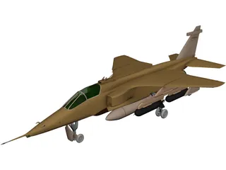 BA Jaguar GR1 3D Model preview