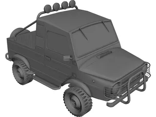 LUAZ-969M 3D Model preview