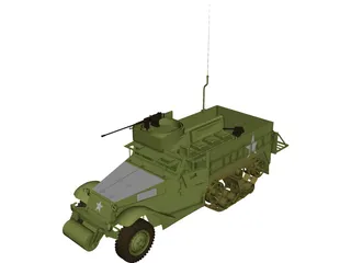 M3A Halftruck 3D Model preview
