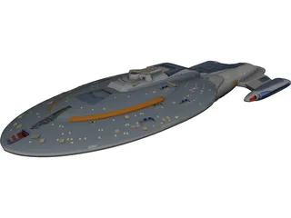 Star Trek Voyager 3D Model preview