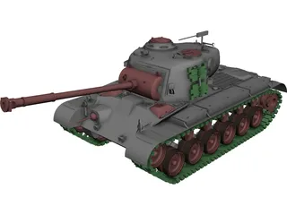 Pershing 3D Model preview