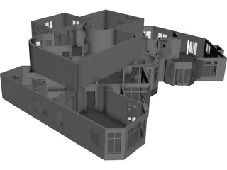 House Large 3D Model preview