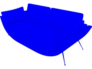 Sofa Evento 3D Model preview