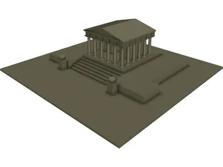 Temple 3D Model preview