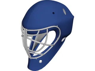 Hockey Goalie Mask 3D Model preview