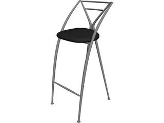 Yamakado Cinderella Tabouret 3D Model preview