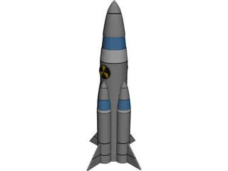 Nuclear Missile 3D Model preview