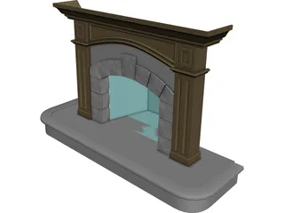 Fireplace 3D Model preview