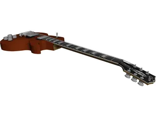 Guitar Electric Les Paul 3D Model preview
