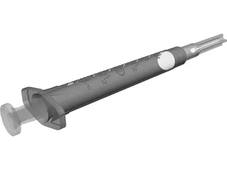 Syringe 3D Model preview