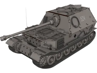 Ferdinand Elefant 3D Model preview