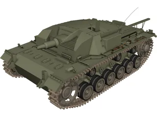 Sturmgeschuetz III 3D Model preview