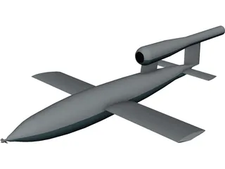 V-1 Buzz Bomb 3D Model preview
