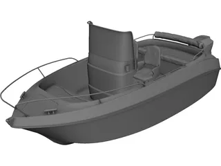 Mini-boat 3D Model preview