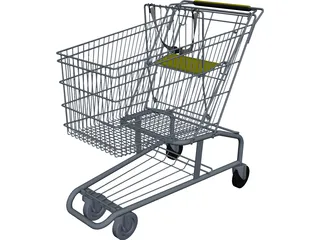 Shopping Cart 3D Model preview