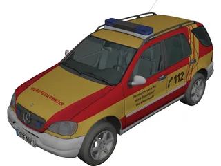 Mercedes-Benz ML 320 Feuer (1998) 3D Model preview
