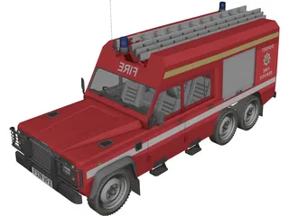 Land Rover Defender 126/HCB Angus 6x6 3D Model preview