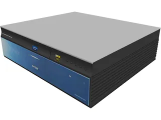 Sony Blu-ray Player 3D Model preview