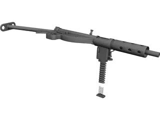 Sten Gun MK 2 3D Model preview