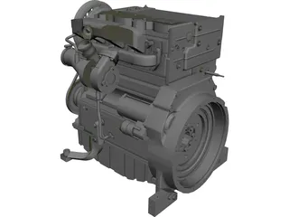 Deutz Turbo Diesel Engine (2011) 3D Model preview