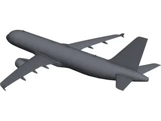 Airbus A320 3D Model preview
