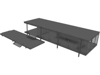 House Fransworth 3D Model preview