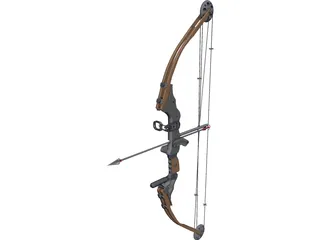 Hunting Bow 3D Model preview