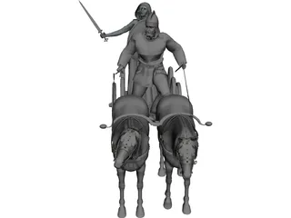 British Chariot 3D Model preview