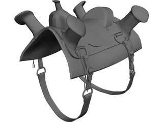 Celtic Saddle 3D Model preview