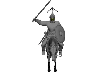 Celtic Noble Cavalry 3D Model preview