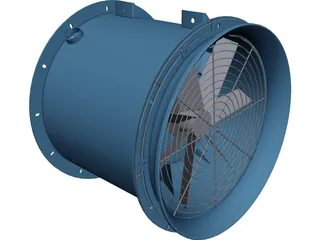 Industrial Fan 3D Model preview