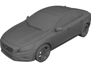 Volvo S60 R-Design (2010) 3D Model preview