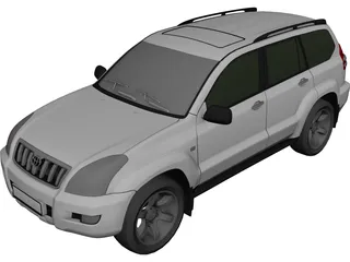 Toyota Land Cruiser Prado 120 (2010) 3D Model preview