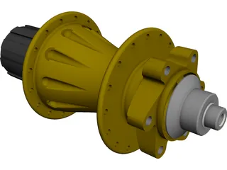 MTB Rear Freehub 3D Model preview