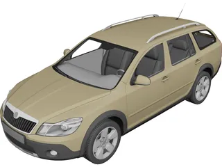 Skoda Octavia Scout 3D Model preview