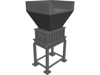 Shrijala Twin Shaft Shreeder 3D Model preview