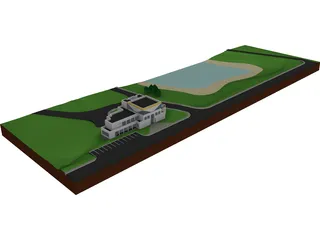 Recreational Complex 3D Model preview