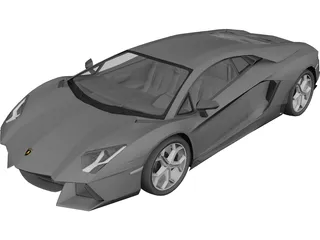 Lamborghini Aventador LP700-4 (2012) 3D Model preview