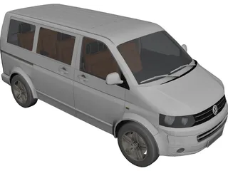Volkswagen Multivan 3D Model preview