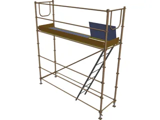 Tubular Scaffolding 3D Model preview