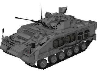 Warrior MCV UN 3D Model preview