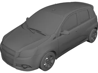 Chevrolet Aveo Hatchback 3D Model preview