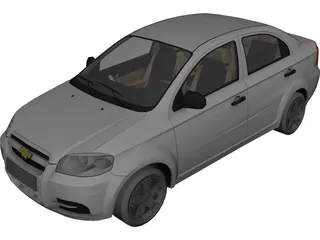 Chevrolet Aveo 3D Model preview