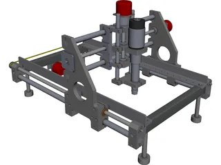CNC Router Machine 3D Model preview