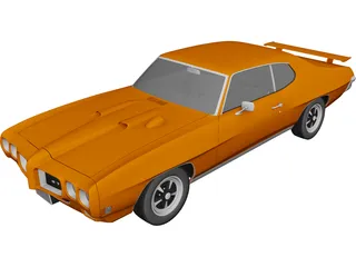 Pontiac GTO (1970) 3D Model preview
