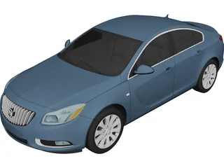 Buick Regal CXL (2011) 3D Model preview