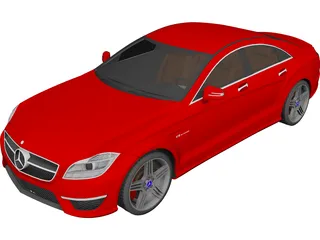 Mercedes-Benz CLS63 AMG 3D Model preview