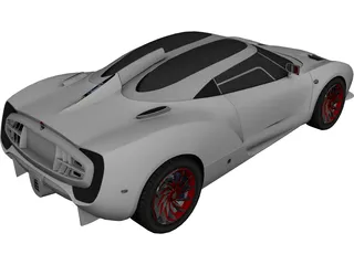 Spyker C12 Zagato 3D Model preview