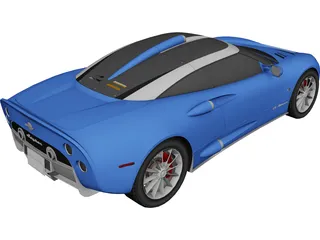 Spyker C8 Aileron 3D Model preview