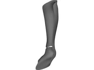Orthopedic Leg Brace 3D Model preview